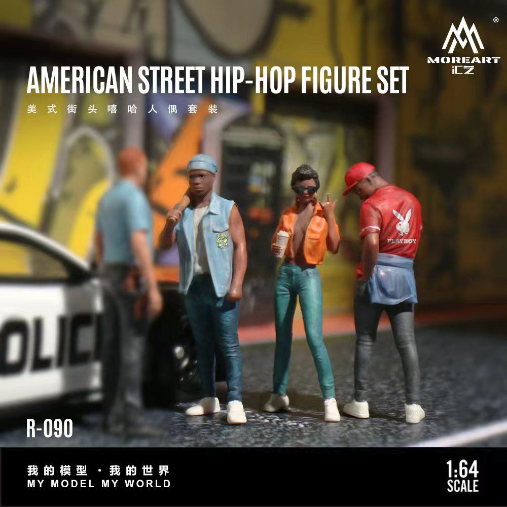 [Preorder] MoreArt 1:64 American street hip-hop figurine set MO223090