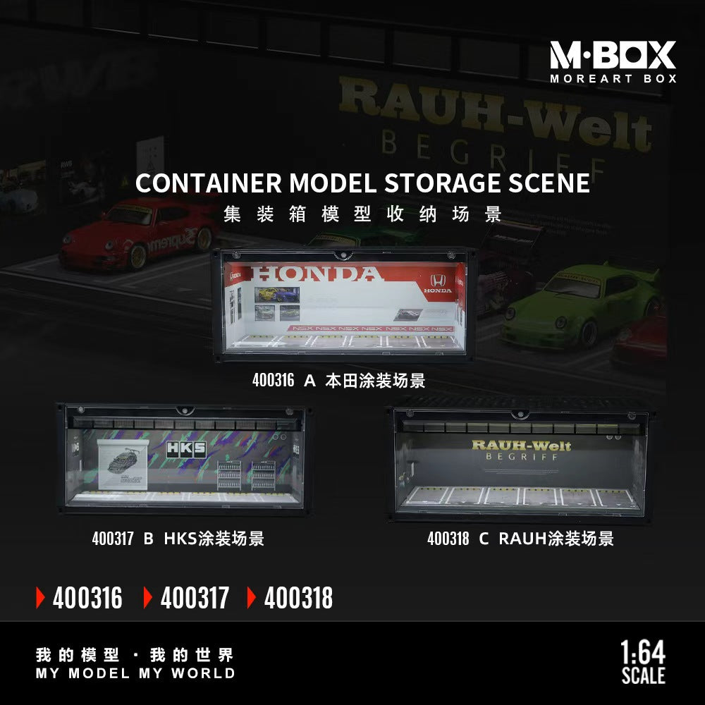 [Preorder] MBOX 1:64 CONTAINER MODEL STORAGE SCENE (3 Versions) MB400316/MB400317/MB400318