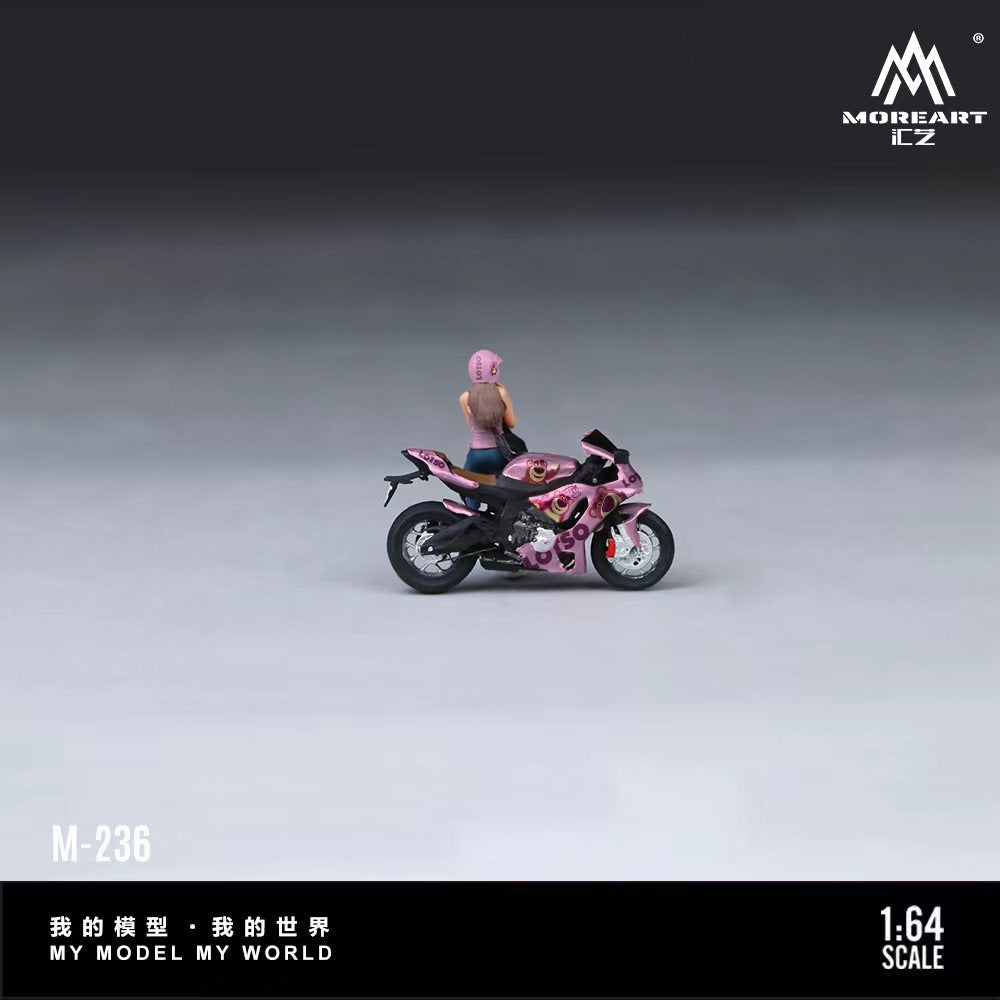 [Preorder] MoreArt 1:64 YAMAHA YZF-R1 LOTSO BIKER GIRL FIGURE SET MO222236