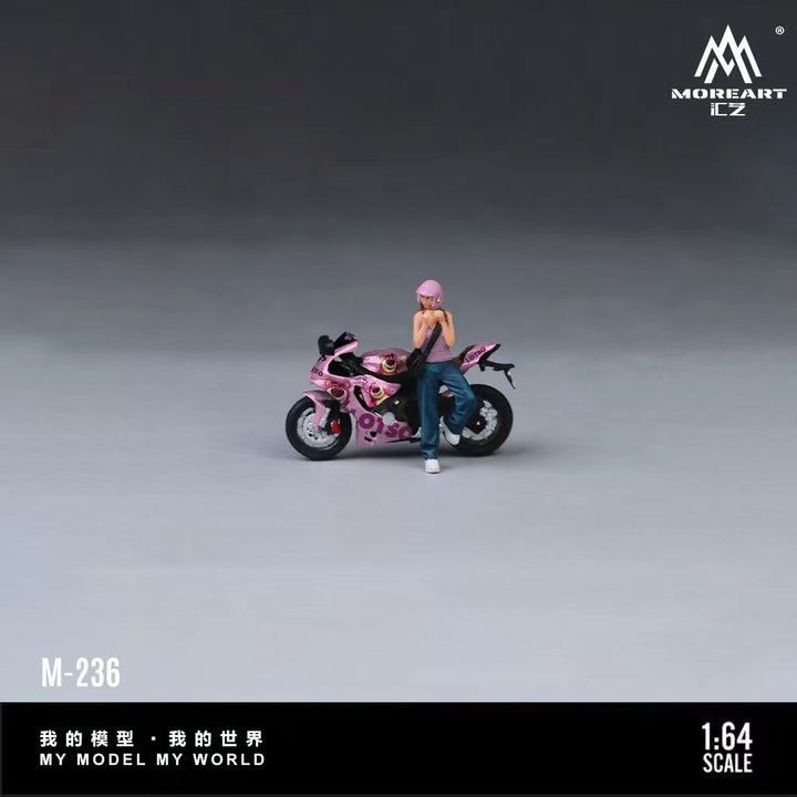 [Preorder] MoreArt 1:64 YAMAHA YZF-R1 LOTSO BIKER GIRL FIGURE SET MO222236