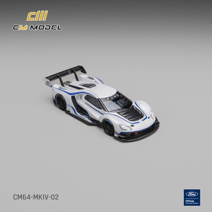 [Preorder] CM Model 1:64 Ford GT Mk IV  Frozen White &amp; Sonic Blue Pearl J-1 CM64-MKIV-02