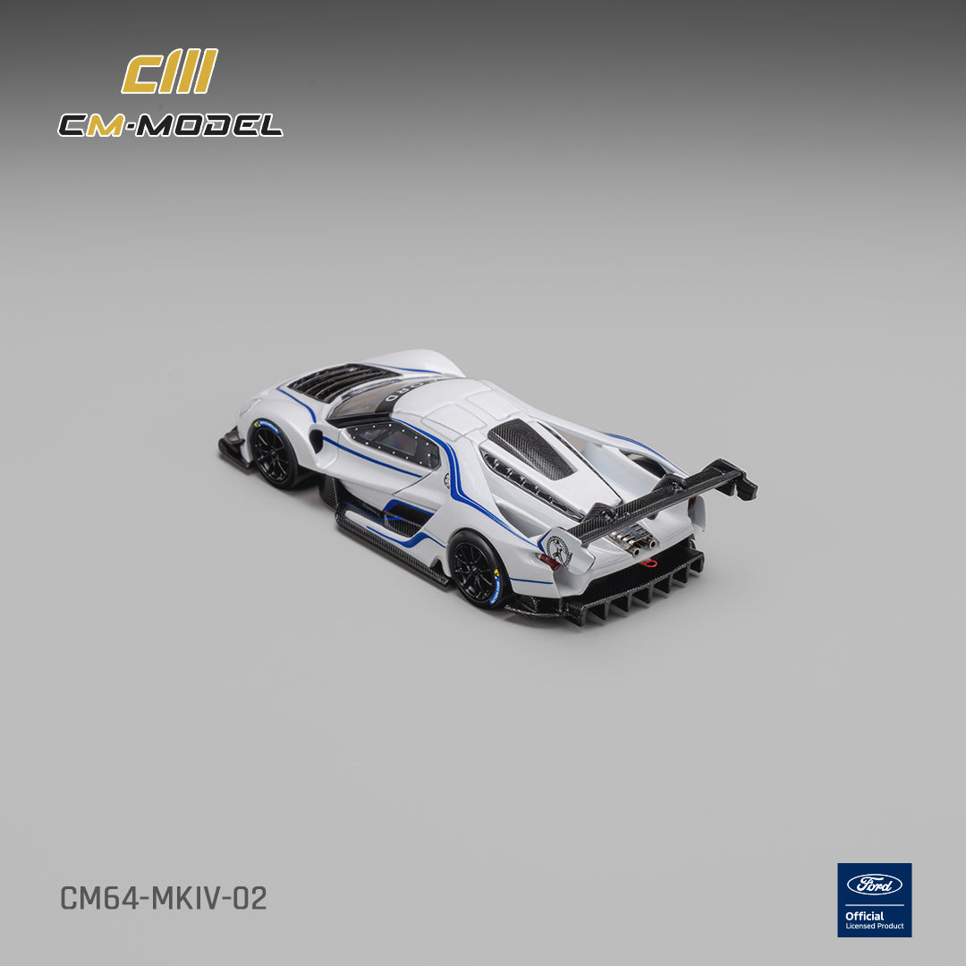 [Preorder] CM Model 1:64 Ford GT Mk IV  Frozen White &amp; Sonic Blue Pearl J-1 CM64-MKIV-02