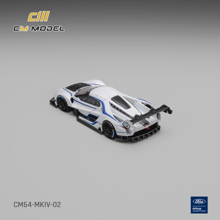 [Preorder] CM Model 1:64 Ford GT Mk IV  Frozen White &amp; Sonic Blue Pearl J-1 CM64-MKIV-02