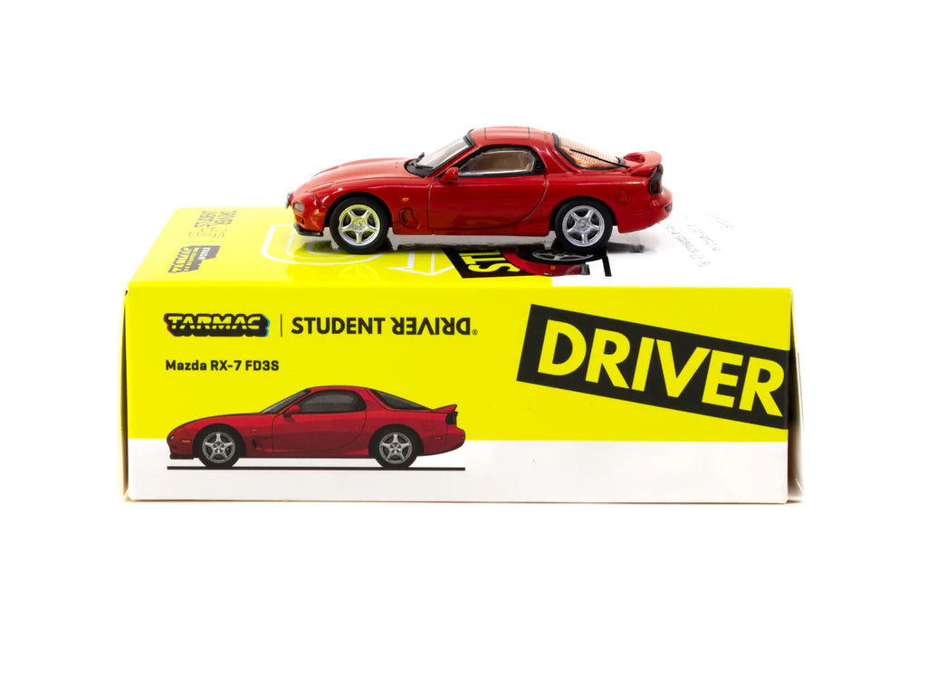 Tarmac Works 1:64 Mazda RX-7 Student Diver FD3S Red