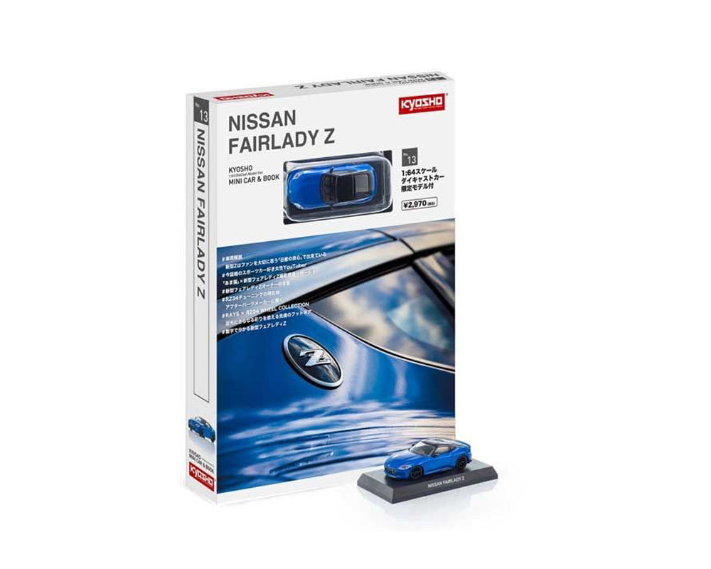 [Preorder] Kyosho 1:64 Mini Car & Book Nissan Fairlady Z Limited Edition – Blue