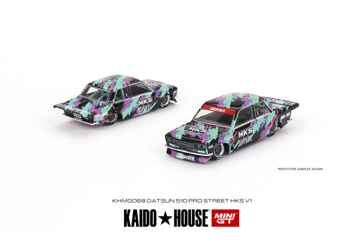 Kaido House + Mini GT Datsun 510 Pro Street HKS V1 KHMG068