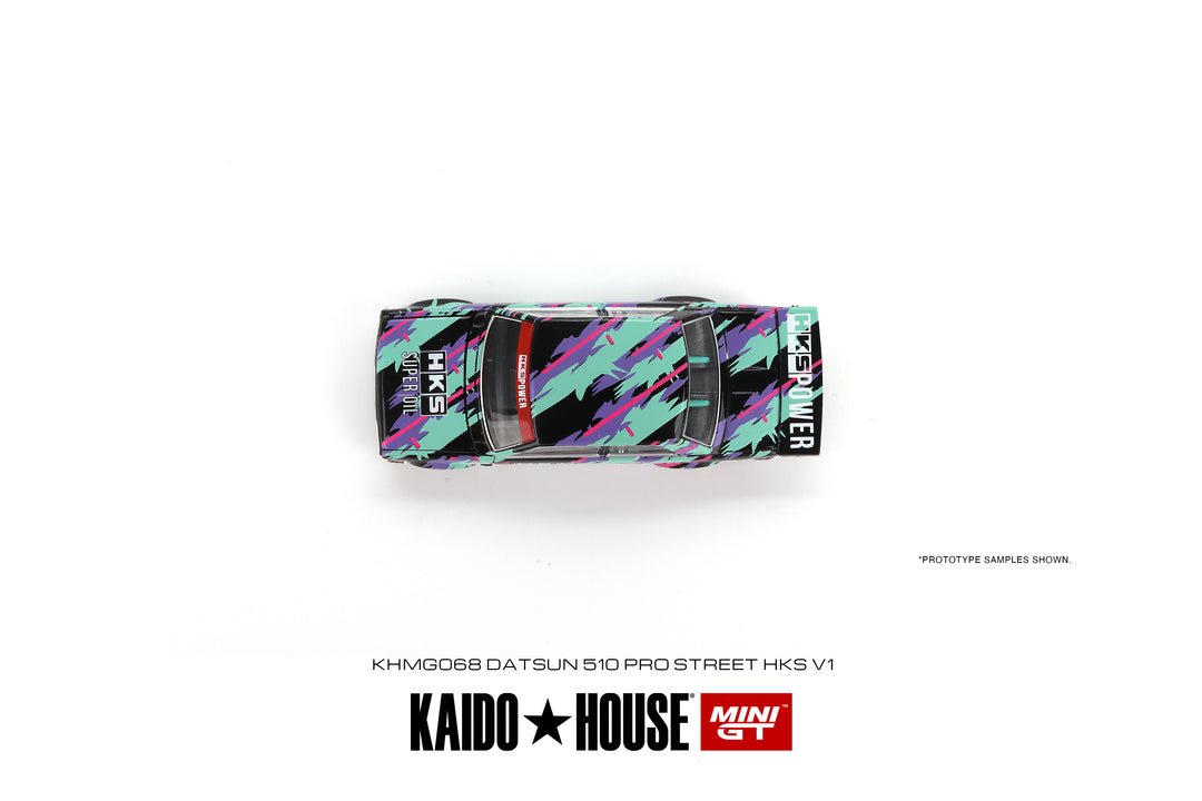 Kaido House + Mini GT Datsun 510 Pro Street HKS V1 KHMG068 Top