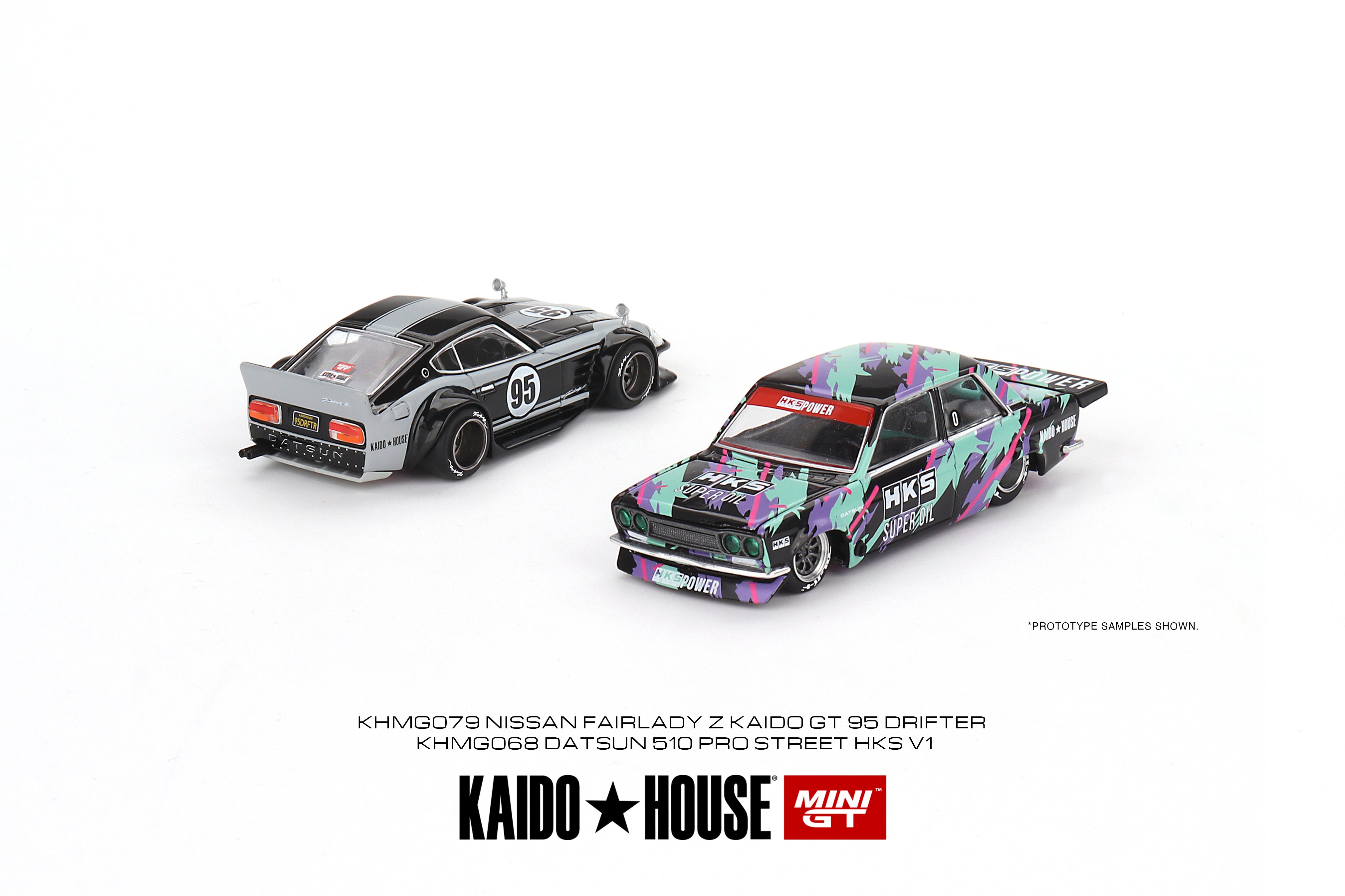 Kaido House + Mini GT Datsun 510 Pro Street HKS V1 KHMG068