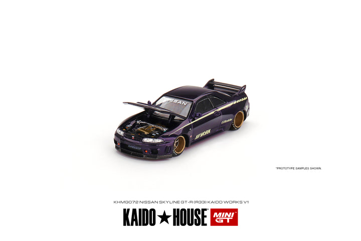 Kaido House + Mini GT 1:64 Nissan Skyline GT-R (R33) Kaido Works V1 KHMG072