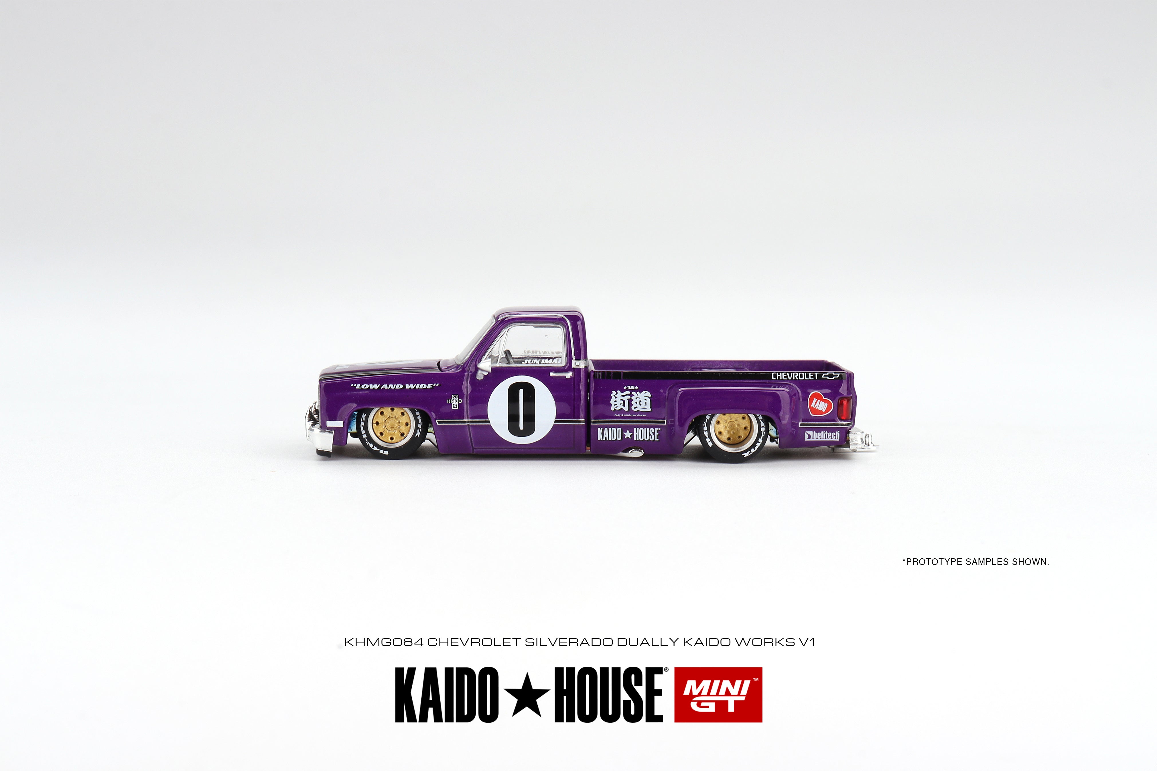 Kaido House + Mini GT 1:64 Chevrolet Silverado Dually KAIDO Kaido House + Mini GT 1:64 Chevrolet Silverado Dually KAIDO