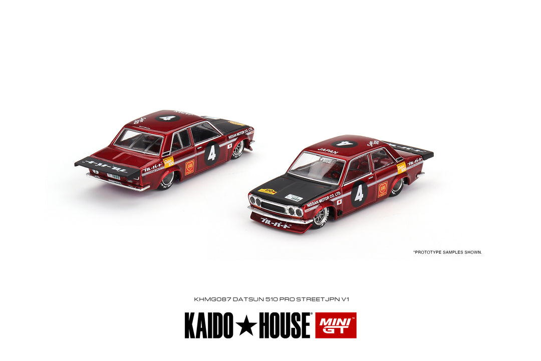 Kaido House + Mini GT 1:64 Datsun 510 Pro Street JPN V1 KHMG087