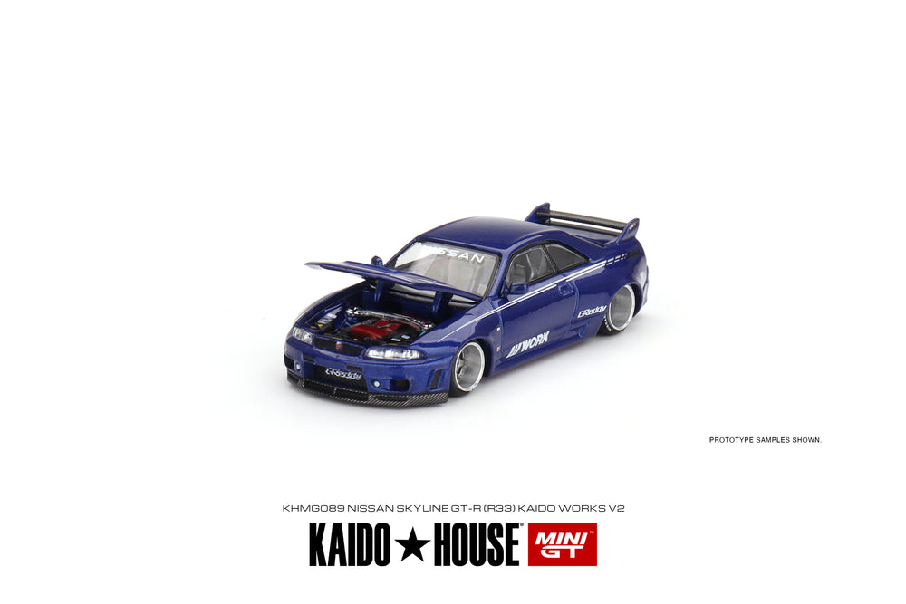 Kaido House + Mini GT 1:64 Nissan Skyline GT-R (R33) Kaido Works V2 KHMG089