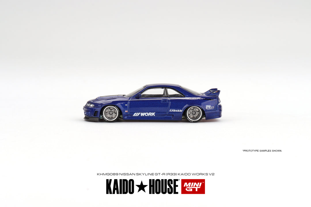 Kaido House + Mini GT 1:64 Nissan Skyline GT-R (R33) Kaido Works V2 KHMG089 Side