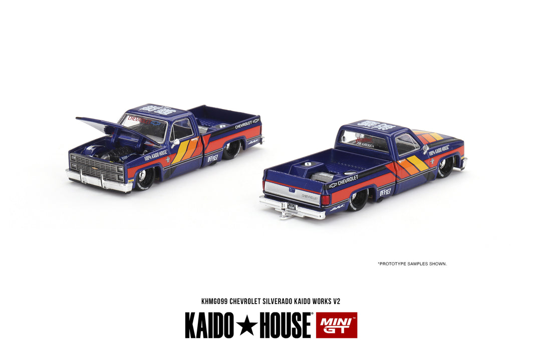 Kaido + MINIGT 1:64 Chevrolet Silverado KAIDO WORKS V2 KHMG099
