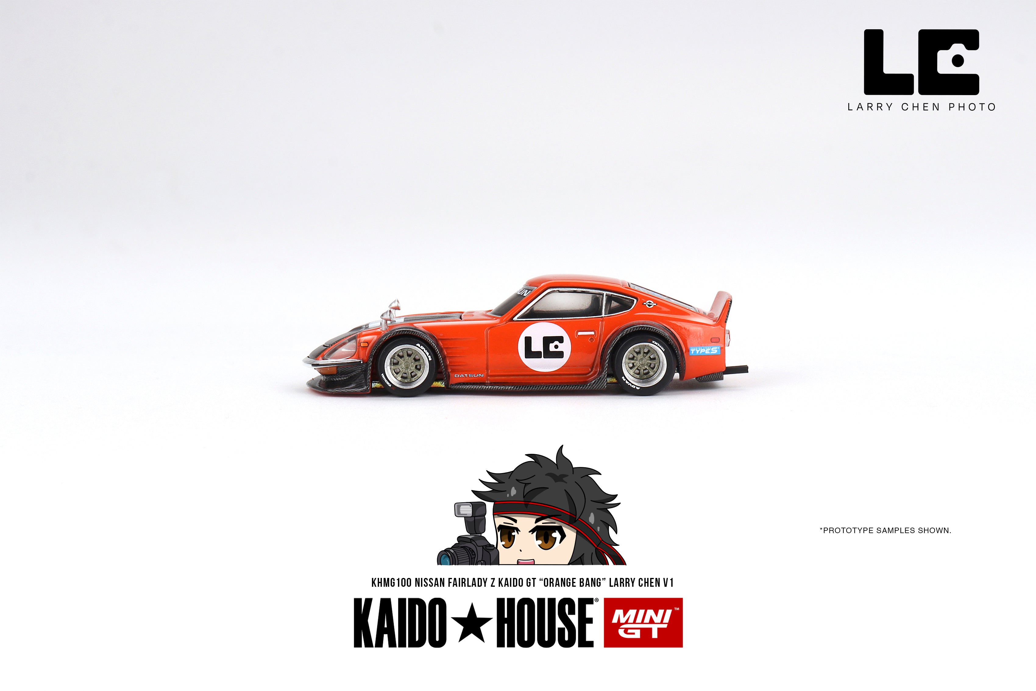 富吉屋 Diecast 164 | Kaido House Fairlady Z Larry Chen Orange Bang