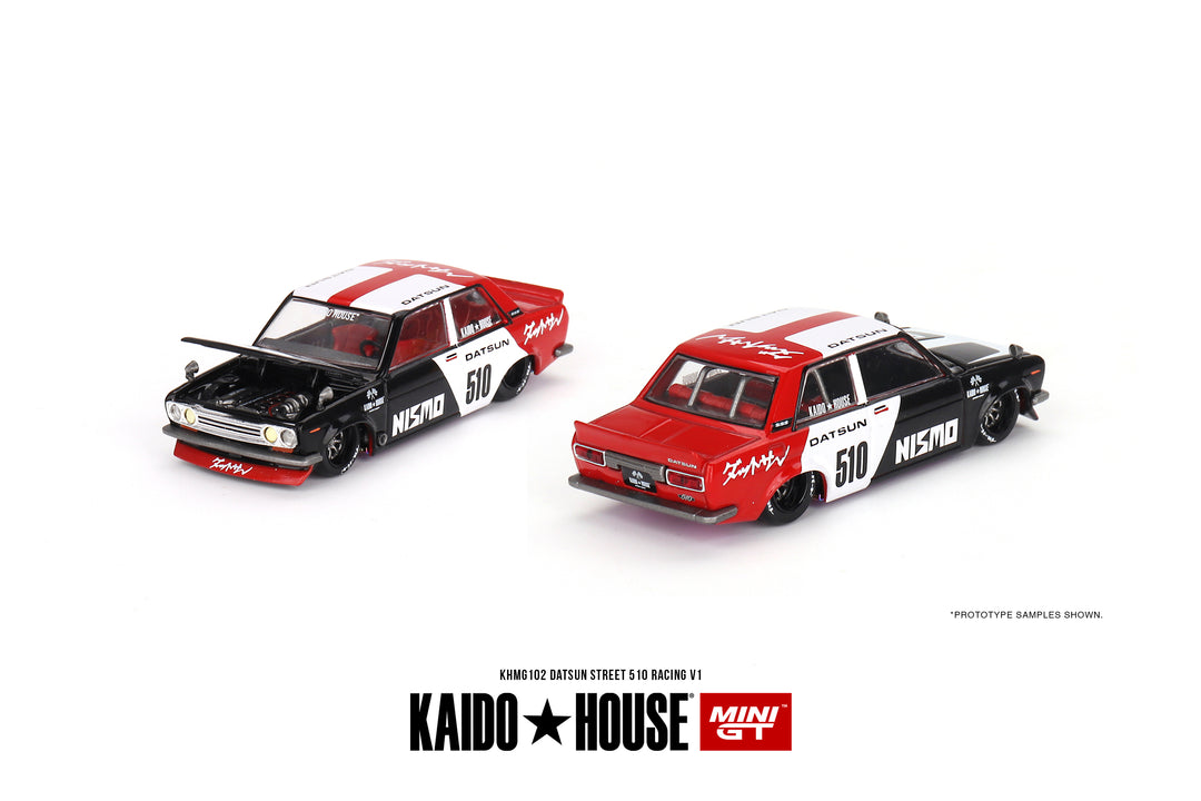 Kaido + MINIGT 1:64 Datsun Street 510 Racing V1 KHMG102