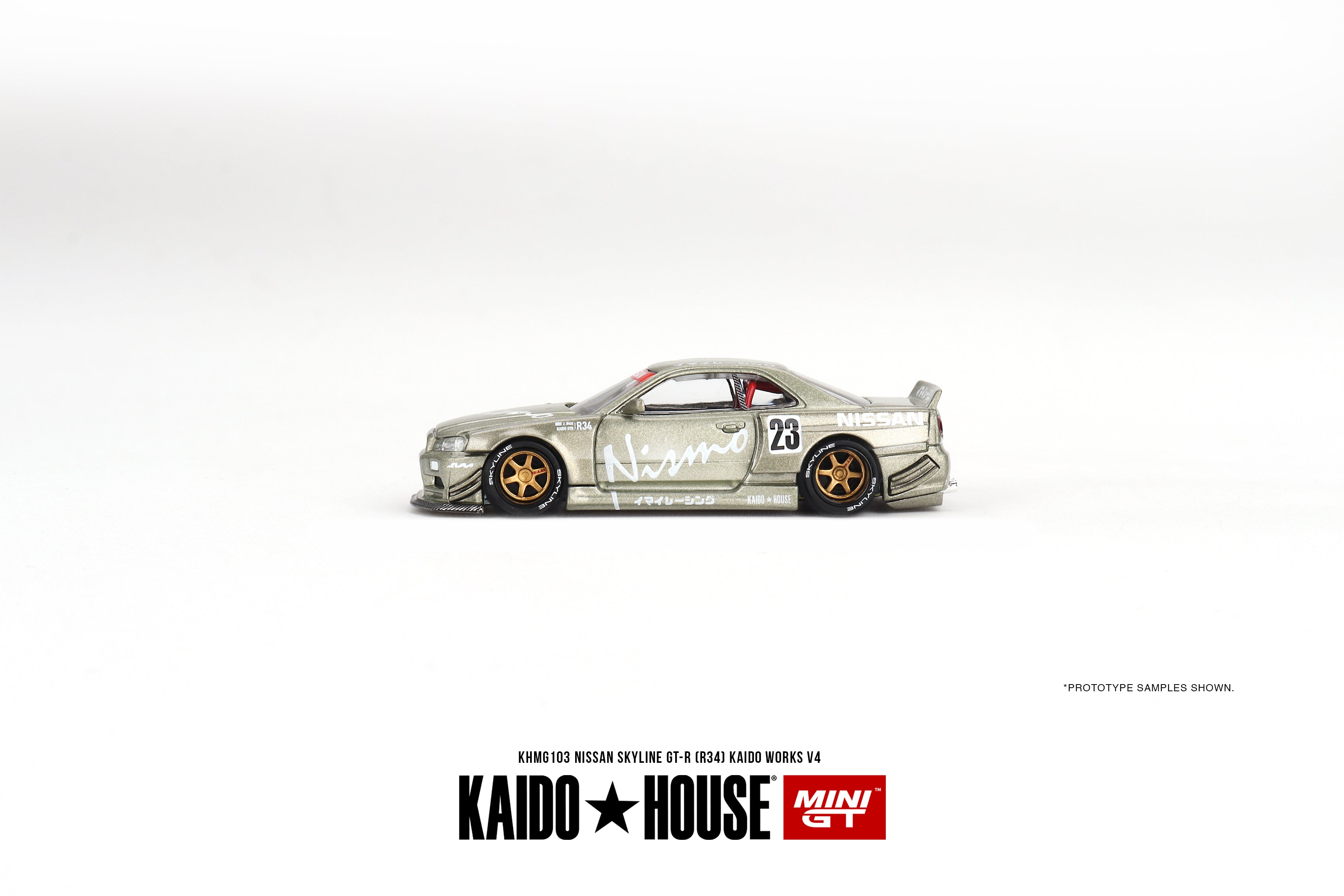 Kaido + MINIGT 1:64 Nissan Skyline GT-R (R34) Kaido Works V4