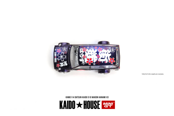 [Preorder] Kaido House + Mini GT 1:64 Datsun KAIDO 510 Wagon Hanami V3