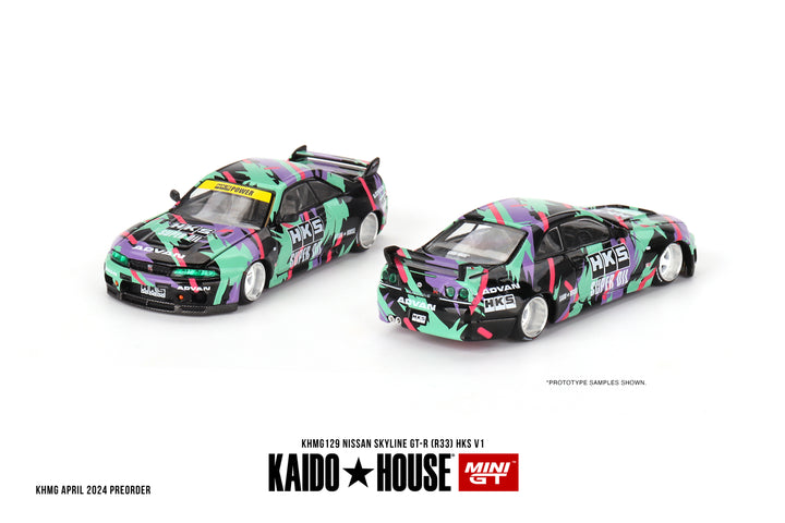 [Preorder] Kaido House + Mini GT 1:64 Nissan Skyline GT-R (R33) HKS V1