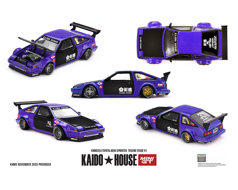 トヨタ トレノ AE86 Kaido houseカイドウ　街道　ハウス Preorder) Kaido House x Mini GT Toyota AE86 Sprinter Trueno Kaido