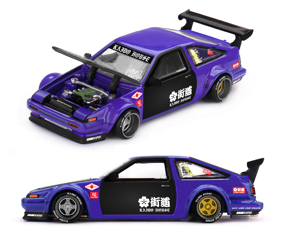 Kaido house Minigt 街道ハウス BLK限定 AE86 ピン付き MINI-GT KAIDO HOUSE × MINI GT 1/64 Toyota AE86 スプリンタートレノ