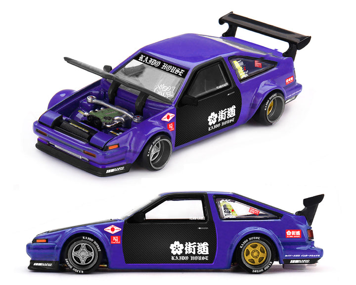 [Preorder] Kaido House x Mini GT Toyota AE86 Sprinter Trueno TOUGE V1- Blue KHMG254
