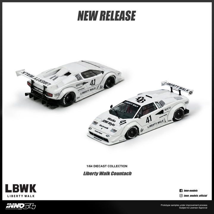 [Preorder] Inno64 1:64 LIBERTY WALK COUNTACH IN64-LBCOUNTACH-01