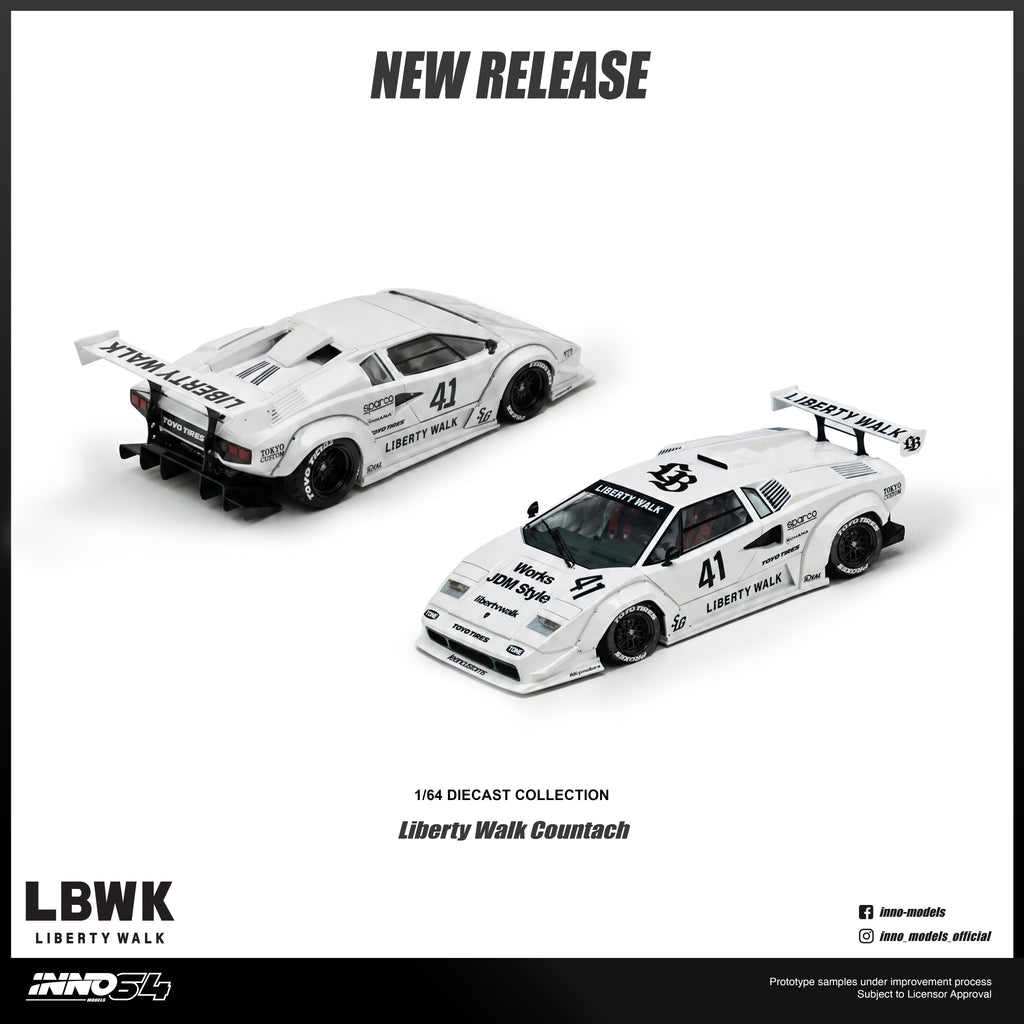 Preorder] Inno64 1:64 LIBERTY WALK COUNTACH IN64-LBCOUNTACH-01