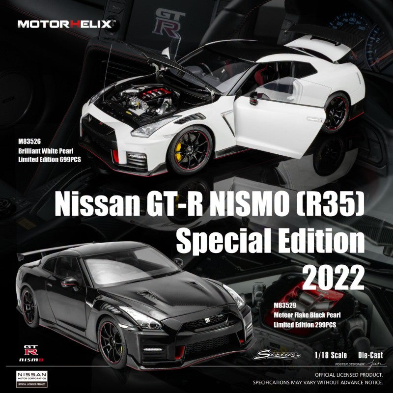 MOTORHELIX 1:18 Nissan GT-R NISMO (R35) Special Edition (2 Colours)