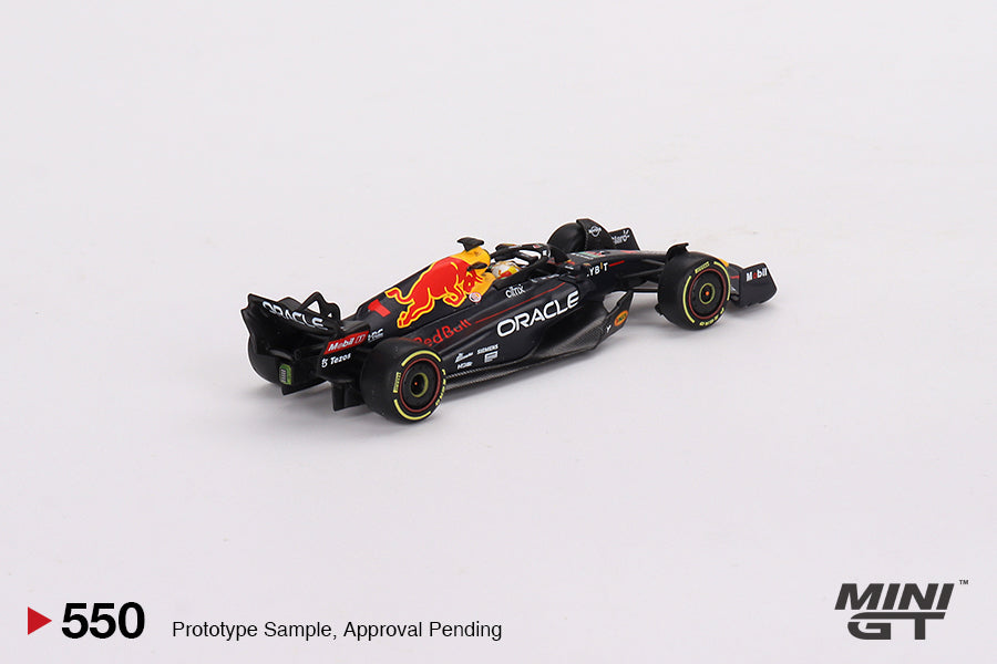 Mini GT 1:64 Oracle Red Bull Racing RB18 #1 Max Verstappen 2022 Monaco Grand Prix 3rd Place MGT00550 Rear