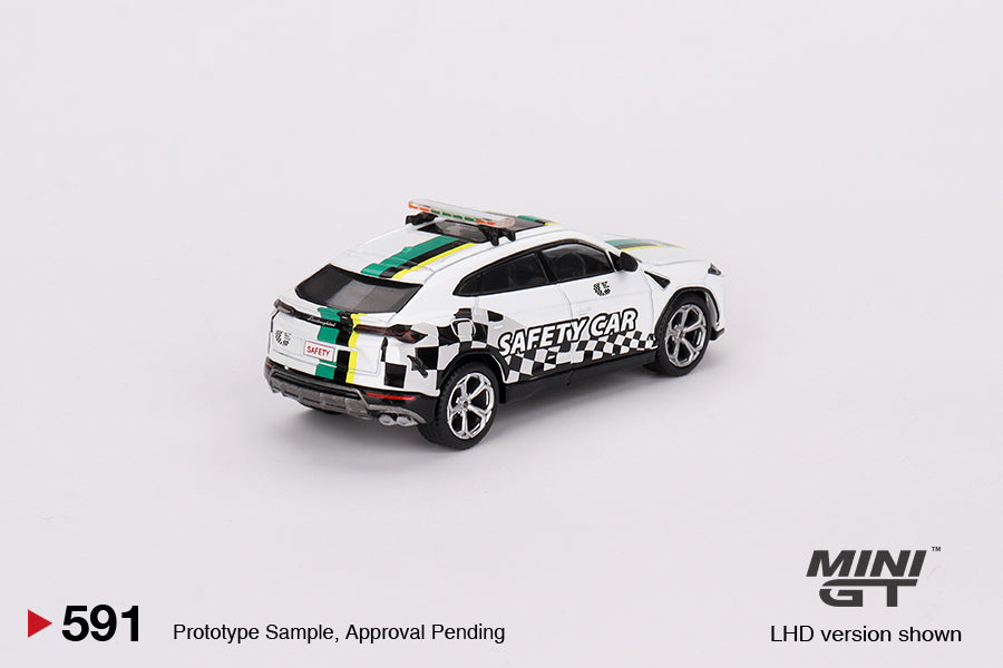 Mini GT 1:64 Lamborghini Urus 2022 Macau GP Official Safety Car MGT00591 Rear