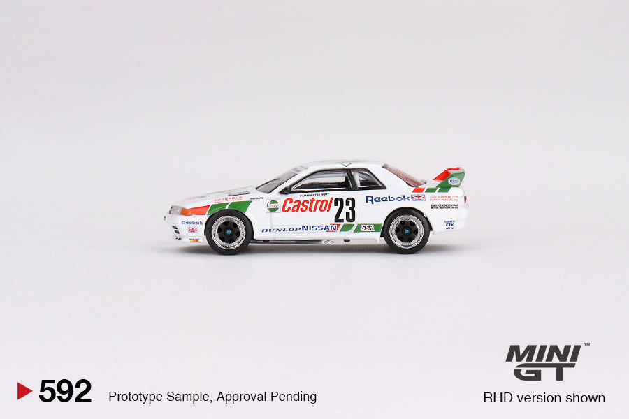 Mini GT 1:64 Nissan Skyline GT-R (R32) Gr. A #23 1990 Macau Guia Race Winner MGT00592 Side
