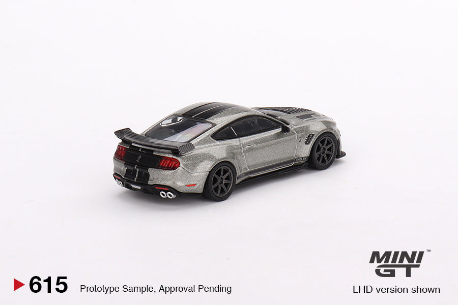 Mini GT 1:64 Shelby GT500 SE Widebody Pepper Gray Metallic MGT00615 Rear