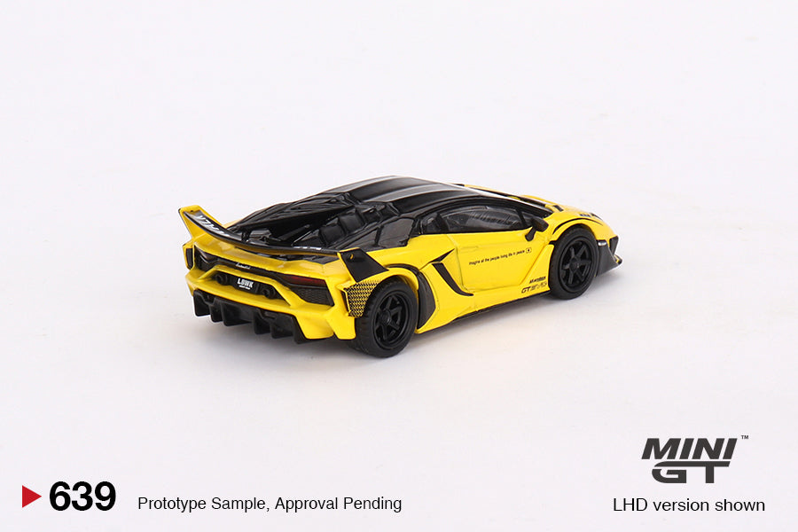 [Preorder] Mini GT 1:64 Lamborghini LB-Silhouette WORKS Aventador GT EVO  Yellow LHD