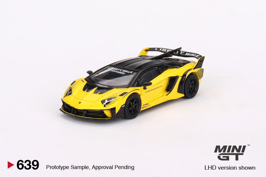 Mini GT 1:64 Lamborghini LB-Silhouette WORKS Aventador GT EVO Yellow ...