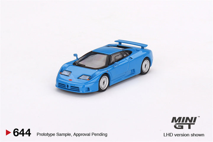 Mini GT 1:64 Bugatti EB110 GT Blu Bugatti LHD MGT00644