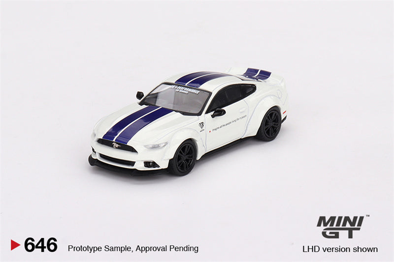 Mini GT 1:64 Ford Mustang GT LB-WORKS White LHD MGT00646