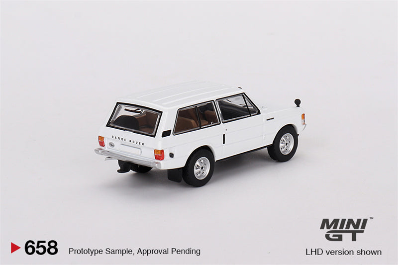 Mini GT 1:64 Land Rover Range Rover Davos White MGT00658 Rear