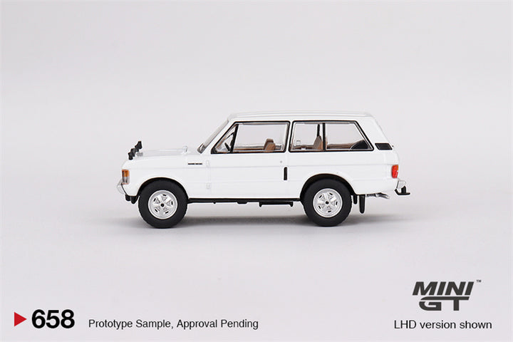 Mini GT 1:64 Land Rover Range Rover Davos White MGT00658 Side