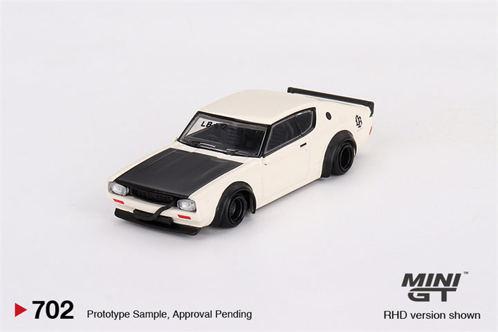 Mini GT 1:64 Nissan Skyline Kenmeri Liberty Walk White MGT00702