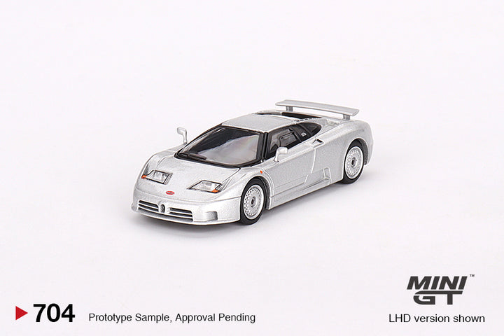 Mini GT 1:64 Bugatti EB110 GT Grigio Chiaro MGT00704