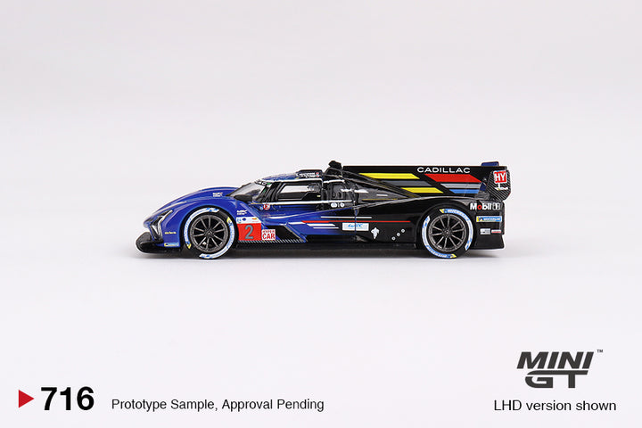 Mini GT 1:64 Cadillac V-Series.R #2 Cadillac Racing 2023 Le Mans 24 Hrs 3rd Place MGT00716 Side