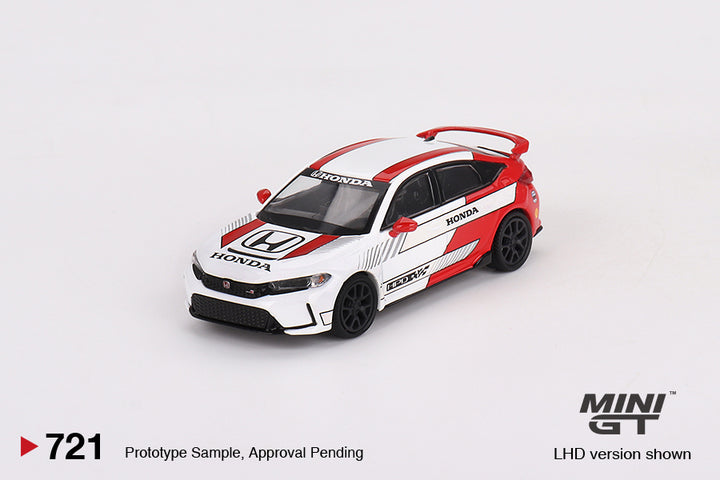 Mini GT 1:64 Honda Civic Type R #2 2023 Pace Car White MGT00721