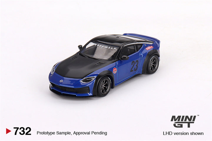 Mini GT 1:64 Nissan Z LB★NATION WORKS Serian Blue MGT00732