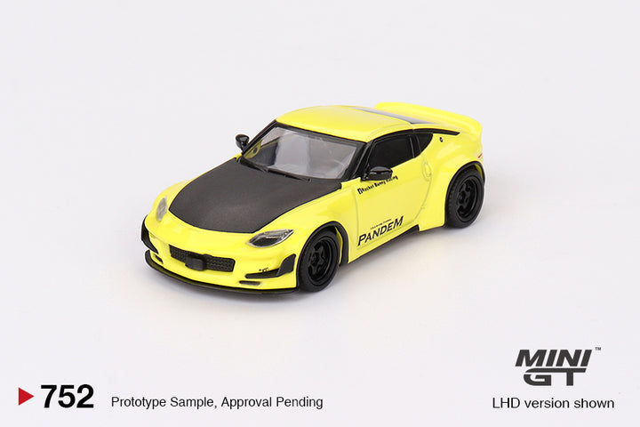 Mini GT 1:64 Nissan Z Pandem Ikazuchi Yellow MGT00752