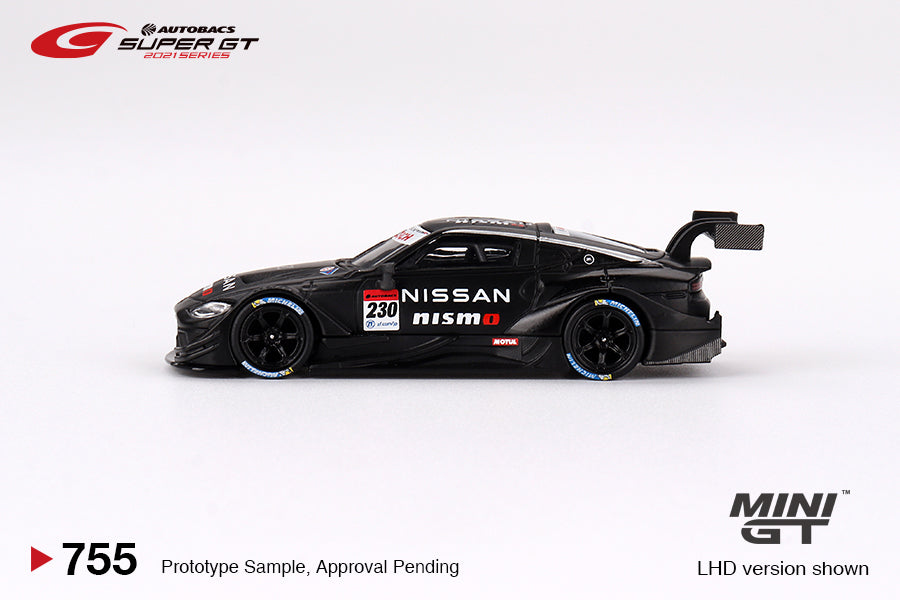 Mini GT 1:64 Nissan Z GT500 #230 2021 NISMO Presentation SUPER GT SERIES MGT00755-L side