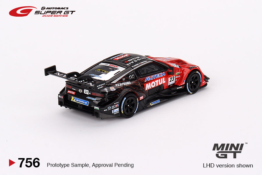 Mini GT 1:64 Nissan Z GT500 #23 "MOTUL AUTECH Z" NISMO 2023 SUPER GT SERIES MGT00756-L rear