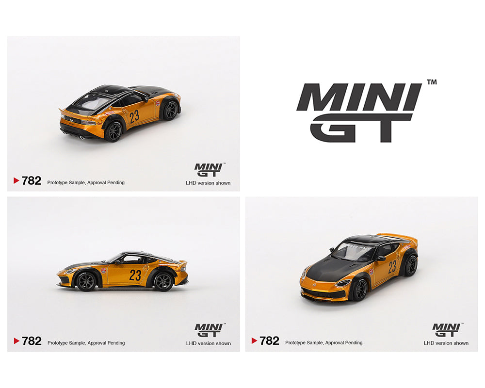 Mini GT 1:64 Nissan Z LB-NATION WORKS – LB Gold MGT00782 – Horizon