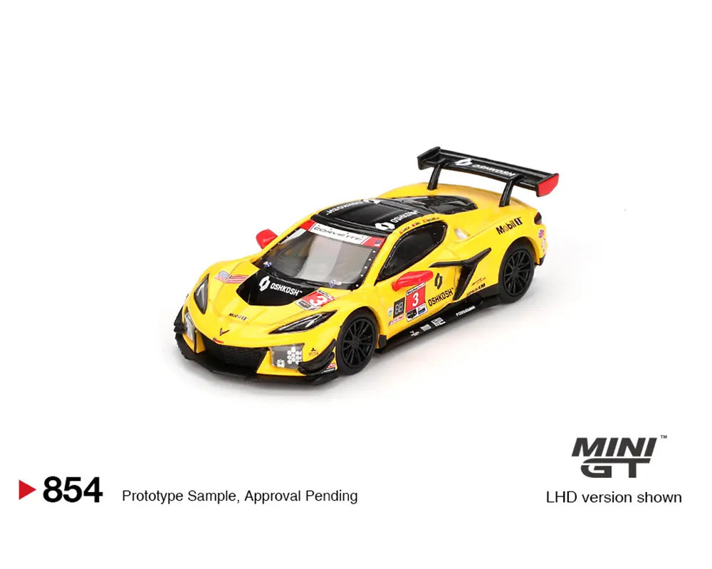 Mini GT 1:64 Chevrolet Corvette Z06 GT3.R #3 Corvette Racing by Pratt Miller Motorsports 2024 IMSA Daytona 24 Hrs MGT00854