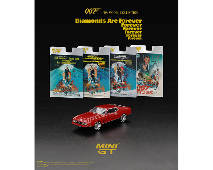 [Preorder] Mini GT 1:64 Ford Mustang Mach 1 James Bond 007 ” Diamonds Are Forever ” – Limited Edition (4 Languages)